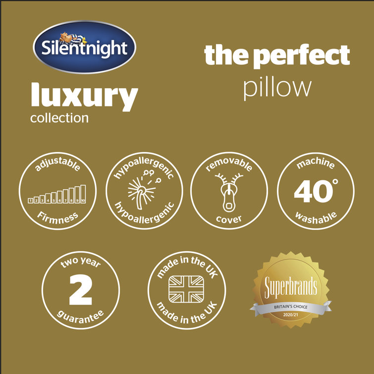 Silentnight Perfect Adjustable Pillow Hypoallergenic for Back Side and Front Sleeper Reviews Wayfair